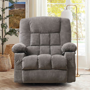 JMYMRY Recliner Chair, Rocker Recliner for Adults, Recliner Chair with Heat and Massage, Manual Recliner with Cup Holders for Living Room